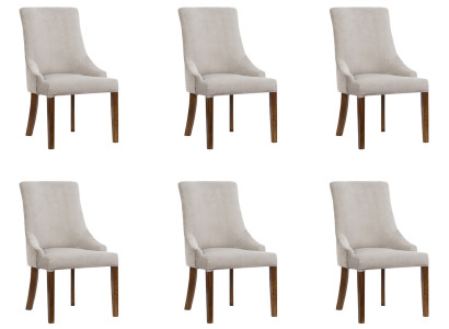 6x Designer Upholstery Chair Set Suite Chairs Complete Lehn Seat Lounge Club new